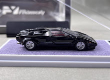Load image into Gallery viewer, FY 1:64 Black Countach LP5000 S QV Racing Sports Model Diecast Metal Car New Collection