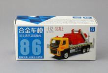 Load image into Gallery viewer, CCA 1:72 Volvo City Garbage Truck Dustcart Model Toy Diecast Metal Car BN