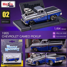Load image into Gallery viewer, Maisto 1:64 Blue 1955 Cameo Pickup Truck Sports Model Toy Diecast Metal Car