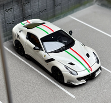 Load image into Gallery viewer, LT 1:64 White F12 TDF V12 Super Racing Sports Model Diecast Metal Car New Collection