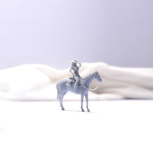 Load image into Gallery viewer, 1:64 Painted Unpainted Figure Model Miniature Resin Diorama Sand Cow Girl Horse New