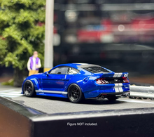 Load image into Gallery viewer, Liberty 1:64 Blue Mustang Widebody Muscle Sports Model Diecast Metal Car New Collection