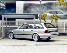 Load image into Gallery viewer, Mortal 1:64 Silver E34 Touring Alpina B10 Wagon Sport Model Diecast Metal Car