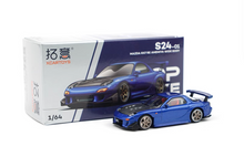 Load image into Gallery viewer, Poprace 1:64 Blue JDM RX-7 FD RE Amemiya Sports Model Diecast Metal Car New Collection