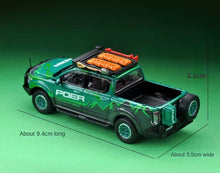 Load image into Gallery viewer, XCARTOYS 1:64 Green POER Pickup Truck Off Road Model Diecast Metal Car New