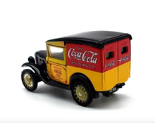Load image into Gallery viewer, 1:76 Yellow Austin 7 Coke Classic Vintage Model Diecast Metal Car New Collection