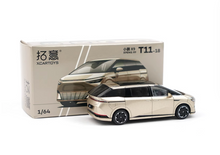 Load image into Gallery viewer, XCARTOYS 1:64 Gold Xpeng X9 EV MPV Van Sports Model Diecast Metal Car New Collection