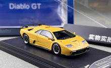 Load image into Gallery viewer, SH 1:64 Yellow Diablo GT 1998 Racing Sports Model Diecast Metal Car New Collection