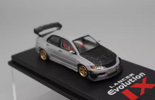 Load image into Gallery viewer, CM 1:64 JDM Gray EVO Lancer 9 IX Widebody Sports Model Diecast Metal Car New