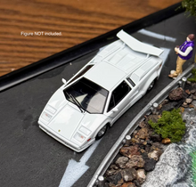 Load image into Gallery viewer, Minigt 1:64 White Countach LBWK 25th Racing Sports Model Diecast Metal Car New Collection