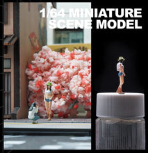Load image into Gallery viewer, 1:64 Painted Figure Mini Model Toy Miniature Car Scenes Resin Cowgirl Lady Hat
