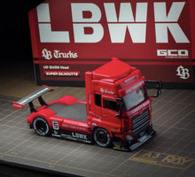 Load image into Gallery viewer, GCD 1:64 Red UD Quon LBWK Truck Tractor #5 Sports Model Diecast Metal Car New Collection