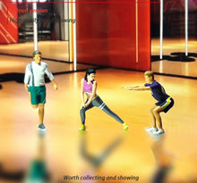 Load image into Gallery viewer, 1:64 Painted Figure Mini Model Miniature Resin Diorama Sand Streching Gym People