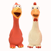Load image into Gallery viewer, Dog Squeaky Toys Chew Puppy Rubber Chicken Pet Breeds Play Fetch Safe Durable NW