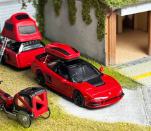 Load image into Gallery viewer, MLGB 1:64 JDM Red NA1 NSX TRA Camper Trailer Sport Model Diecast Metal Car New