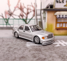 Load image into Gallery viewer, 1:64 SEEKER Silver 190E 2.5-16 Evolution Sports Model Diecast Metal Car New