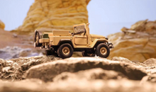 Load image into Gallery viewer, RM 1:64 Beige Land Cruiser FJ40 J40 LC40 Pickup Model Diecast Metal Car New