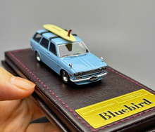 Load image into Gallery viewer, IG 1:64 Blue Datsun Wagon Bluebird 510 Sports Model Diecast Resin Car New
