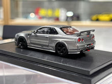 Load image into Gallery viewer, MH 1:64 Gray JDM Skyline GTR R34 NISMO CRS VER Model Diecast Metal Car New Collection