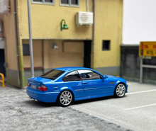 Load image into Gallery viewer, SH 1:64 Blue M3 E46 CLS Coupe Racing Sports Model Diecast Metal Car New
