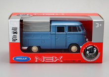 Load image into Gallery viewer, WELLY 1:36 VW T1 Double Cabin Pick Up Truck Model Diecast Toy Metal Car BN