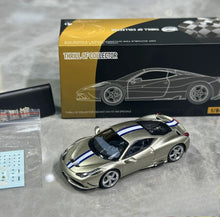 Load image into Gallery viewer, TOC 1:64 Gold FE458 Speciale Sports Model Diecast Metal Car New Collection