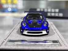 Load image into Gallery viewer, HH 1:64 San Marino Blue 992.1 GT3 RS Sports Model Diecast Resin Car New Collection