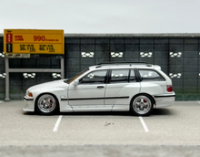 Load image into Gallery viewer, Mortal 1:64 White M3 E36 Wagon VIP Widebody Sports Model Diecast Metal Car New Collection