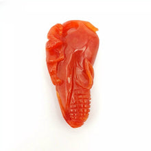 Load image into Gallery viewer, Nature Jade Red Corn Pendant Necklace Gift Jewelry charm Blessing Lucky Fortune