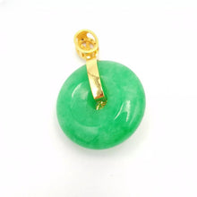 Load image into Gallery viewer, Nature Jade Round Pendant Necklace Gift Jewelry charm Blessing Lucky Fortune g