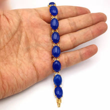 Load image into Gallery viewer, Nature Jade Beaded Bracelet Jewelry Blessing Lucky Fortune Gift For Her Blue p