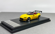 Load image into Gallery viewer, SW 1:64 JDM Yellow Miata MX5 Convertible Pandem Sport Model Diecast Metal Car