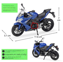 Load image into Gallery viewer, WELLY 1:18 2017 GSX S1000F Racing Sport Model Diecast Metal Motorcycle