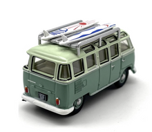 Load image into Gallery viewer, 1:76 Green VW T1 Samba Camper Van Classic Vintage Model Diecast Metal Car