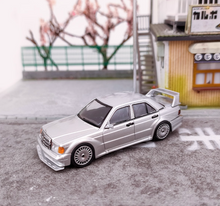 Load image into Gallery viewer, 1:64 SEEKER Silver 190E 2.5-16 Evolution Sports Model Diecast Metal Car New