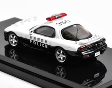 Load image into Gallery viewer, Hobby Japan 1:64 White RX-7 FD3s Police Sports Model Diecast Metal Car BN