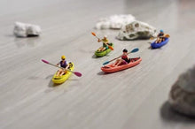 Load image into Gallery viewer, 1:64 Painted Figure Model Miniature Resin Diorama Sand Kayak Kayaker Canoeman