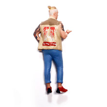Load image into Gallery viewer, 1:64 Painted Figure Mini Model Miniature Resin Diorama Punk Trendy Man Tattoo