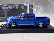 Load image into Gallery viewer, Funny 1:64 Blue Stripe F150 Shelby Pickup Truck Model Diecast Metal Car New Collection