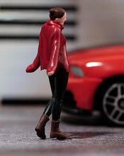 Load image into Gallery viewer, 1:64 Painted Unpainted Figure Model Miniature Resin Diorama Winter Swaeater Girl New