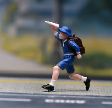 Load image into Gallery viewer, 1:64 Painted Figure Model Miniature Resin Diorama Scene Sand Boy Flies A Plane