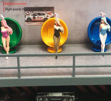 Load image into Gallery viewer, 1:64 Painted Figure Mini Model Miniature Resin Diorama Rabbit Bunny Sexy Girl