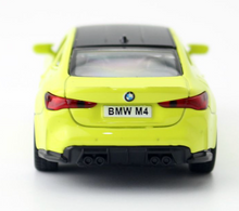 Load image into Gallery viewer, CCA 1:42 Green BMW M4 Coupe Racing Sports Model Toy Diecast Metal Car BN