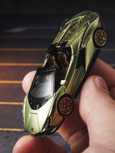 Load image into Gallery viewer, TSC 1:64 Green Sian Racing Sports Model Diecast Metal Car New Collection