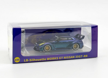 Load image into Gallery viewer, CM 1:64 Purple Carbon GT-R R35 LBWK Racing Sports Model Diecast Metal Car New Collection