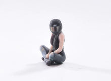 Load image into Gallery viewer, 1:64 Painted Figure Model Miniature Resin Diorama Sand Toy Racer Girl Sitting