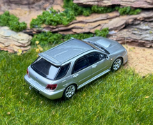 Load image into Gallery viewer, 1:64 Furuya Silver Impreza WRX STI IX 9 Wagon Sports Model Diecast Metal Car