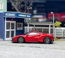 Load image into Gallery viewer, TOC 1:64 Vulcanrot Red 488 Pista Coupe Sports Model Diecast Metal Car New Collection