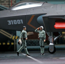 Load image into Gallery viewer, 1:64 Painted Figure Mini Model Miniature Resin Diorama Pilot Captain Army Man New Scene