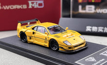 Load image into Gallery viewer, Star 1:64 Yellow F40 LBWK Racing Sports Model Diecast Metal Car New Collection